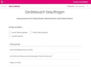 telekom retourenschein defekte geräte.